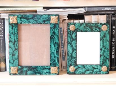 Meeting of TWO FRAMES FOR PHOTOS in painted...