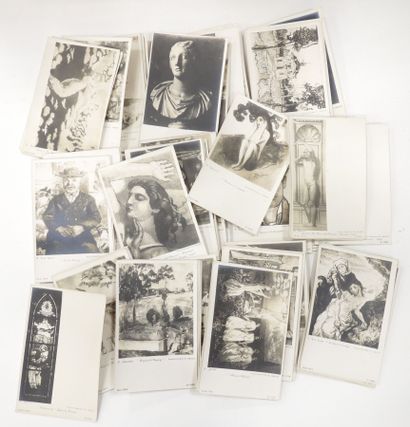 LOT de cartes postales, lumière mat et lisse....