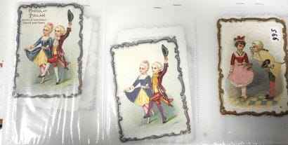 CHROMOLITHOGRAPHIES - POULAIN : 17 petits...