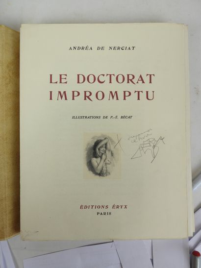 DE NERCIAT Andrea. Le Doctorat Impromptu....
