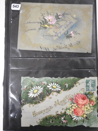 4 CARTES CELLULOIDS sur la thématique des...