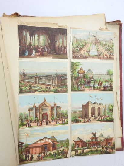 DEUX Albums de découpis - chromolithographies...