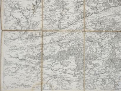 CARTE ANCIENNE de Blois. 59 x 93 cm. Pliante....