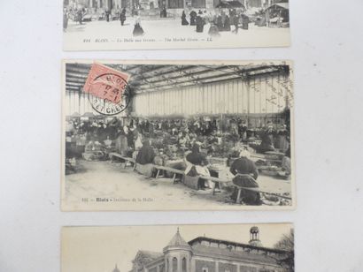 BLOIS. La Halle aux grains. 3 CPA dont 1...
