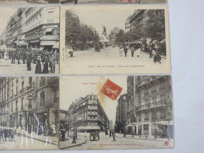 FRANCE. 12 cpa Rues de Paris