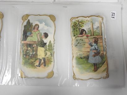 CHROMOLITHOGRAPHIES - POULAIN : 14 petits...