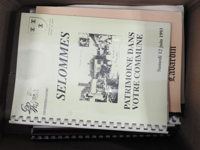 DEUX CARTONS : 1 ensemble livres divers dont...