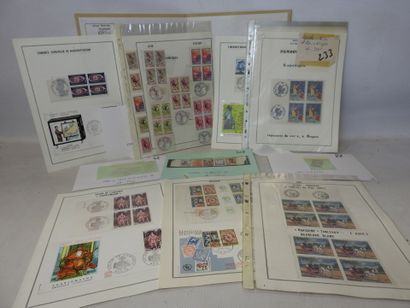LOT de TIMBRES Premier jour dont Apocalypse...