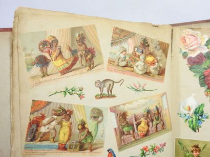 DEUX Albums de découpis - chromolithographies...