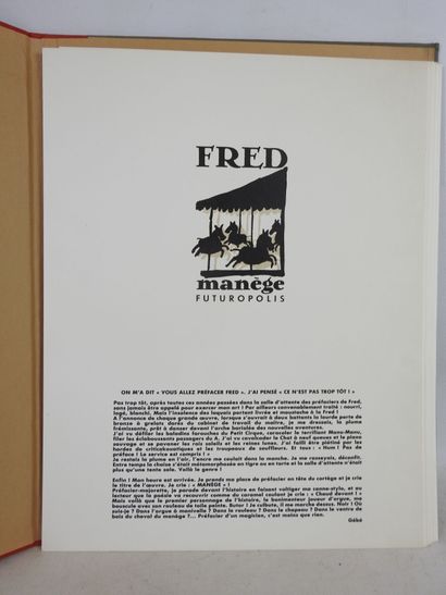 FRED. Manège. Portfolio édité par Futuropolis....