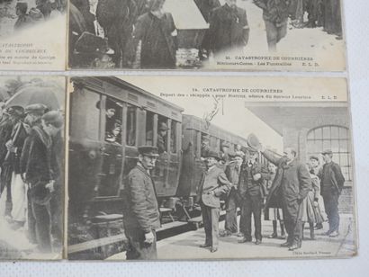 FRANCE. 12 cpa Catastrophes mines Courrières,...