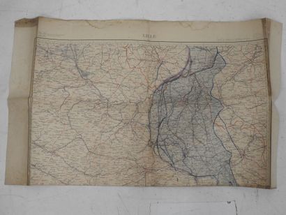 SEPT CARTES dont Lille, Tours, Laon, Metz,...