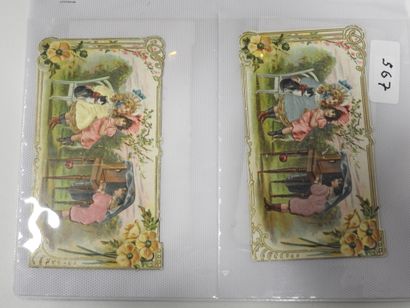 CHROMOLITHOGRAPHIES - POULAIN : 15 petits...
