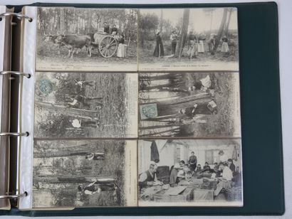 FRANCE. Album vert de 200 cpa environ dont...