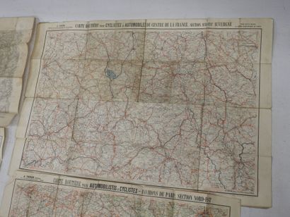 A. TARIDE. Deux cartes imprimées - Environs...