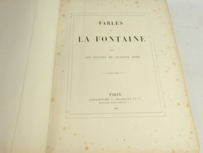 LA FONTAINE Jean de. Les Fables. Paris, Hachette....