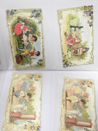 CHROMOLITHOGRAPHIES - POULAIN : 13 petits...