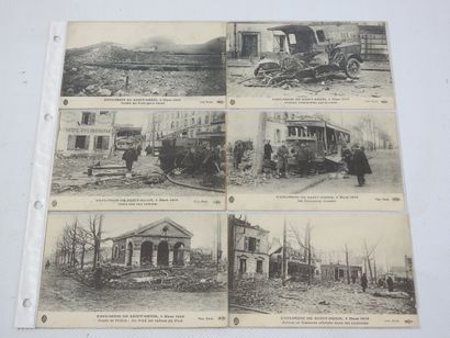 FRANCE. 10 cpa Explosion de Saint-Denis 4...