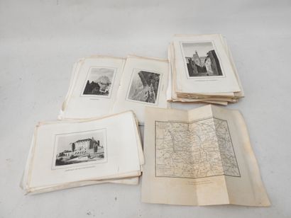 Ensemble de gravures : sur acier (toutes...