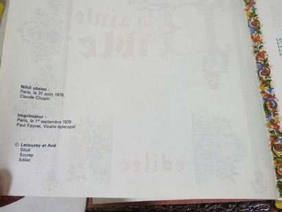 LA SAINTE BIBLE. Grand In-8. 1979. Reliure...