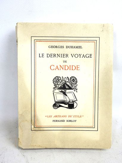 DUHAMEL Georges. Le dernier voyage de Candide....