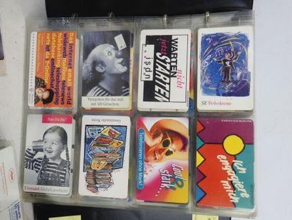 TROIS ALBUMS de cartes téléphoniques, France,...
