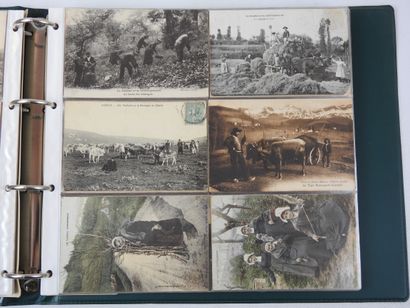 FRANCE. Album vert de 200 cpa environ dont...