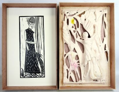 CHRIS DELVILLE peinture - Célestin Sculpture...