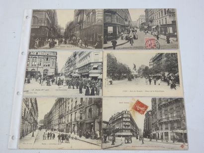FRANCE. 12 cpa Rues de Paris
