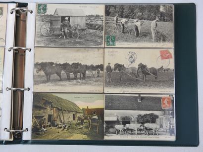 FRANCE. Album vert de 200 cpa environ dont...