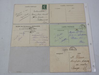 FRANCE. 5 cpa dont Visites Président Fallières,...
