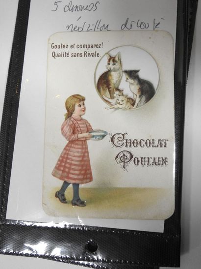 CHROMOLITHOGRAPHIES - POULAIN : 5 découpis...