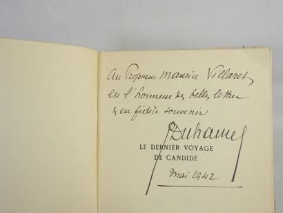 DUHAMEL Georges. Le dernier voyage de Candide....