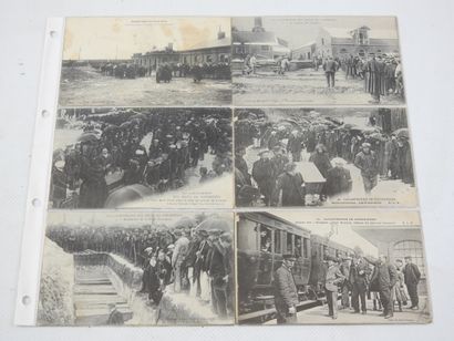FRANCE. 12 cpa Catastrophes mines Courrières,...
