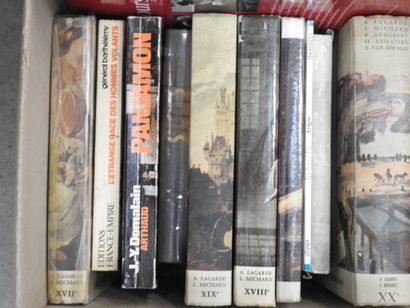 DEUX CARTONS : 1 ensemble livres divers dont...