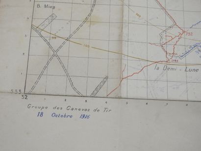 CARTE de Chaulnes, imprimée. Daté 1916. 74...
