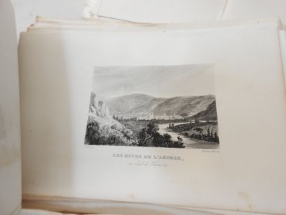 Ensemble de gravures : sur acier (toutes...
