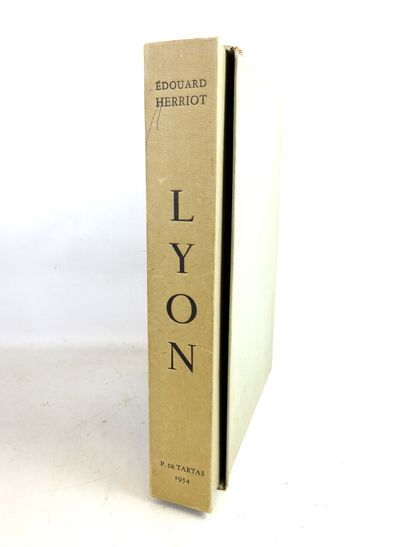 HERRIOT Edouard. Lyon. Lithographies originales...