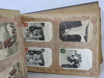 ALBUM de 408 CPA fantaisie. En l'état. 