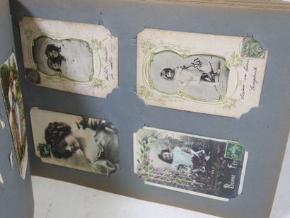 IMPORTANT ALBUM de CPA ET CPSM. Fantaisie,...