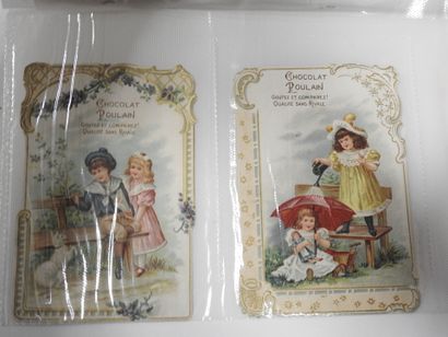 CHROMOLITHOGRAPHIES - POULAIN : 17 petits...