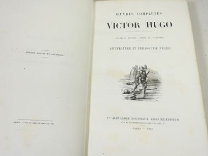 HUGO Victor. OEuvres complètes. Paris, Veuve...