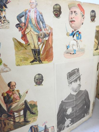 DEUX Albums de découpis - chromolithographies...