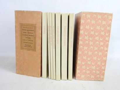VERLAINE Paul. Oeuvres. Sept brochés dans...