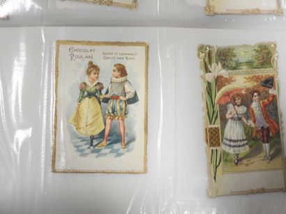 CHROMOLITHOGRAPHIES - POULAIN : 14 petits...