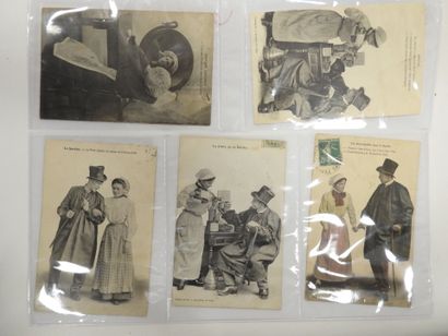 CPA - Pays de la Loire : gros plans, costumes....