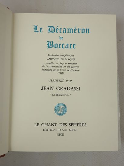 BOCCACE - GRADASSI (Jean). Le Décaméron....