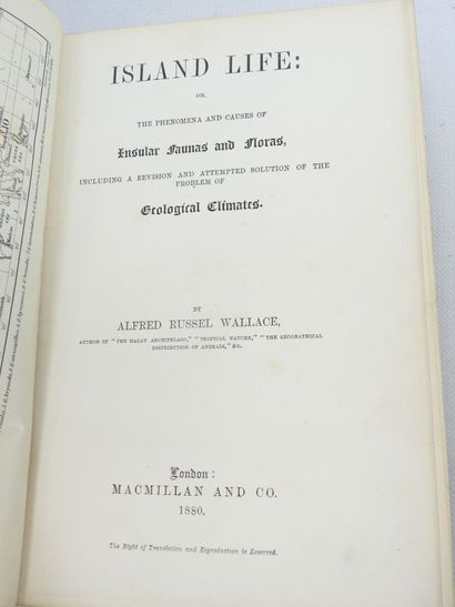 WALLACE Alfred Russel. Island Life: or, the...