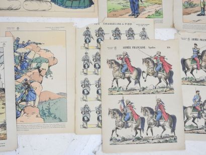 LOT de planches illustrées dont Imagerie...