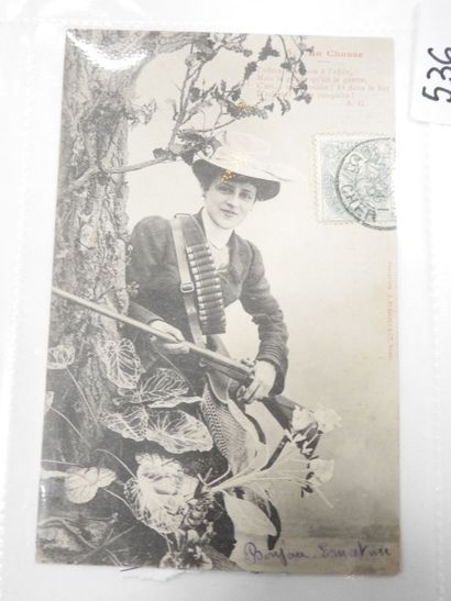 CPA - CHASSE. 3 cartes.